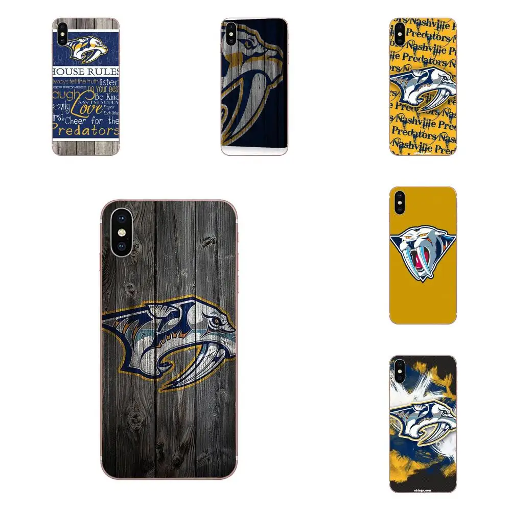 

For Xiaomi Redmi Note 2 3 3S 4 4A 4X 5 5A 6 6A Pro Plus Protector Phone Case Nashville Predators Wood