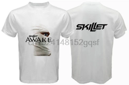 100% SKILLET Awake футболка Альтернативная рок-группа белая S-3XL | Мужская одежда