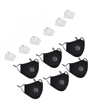 

6 PCS Face Care Cover And 12pcs Filters Windproof Mouth-muffle Dustproof Face Care Reusable Dropshipping 2020 Best Sale Cover
