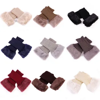 

New Style Europe And America Furry Boot Cover Warm Foot Sock Christmas Plush Booties Long Short Yarn Shoe Cover