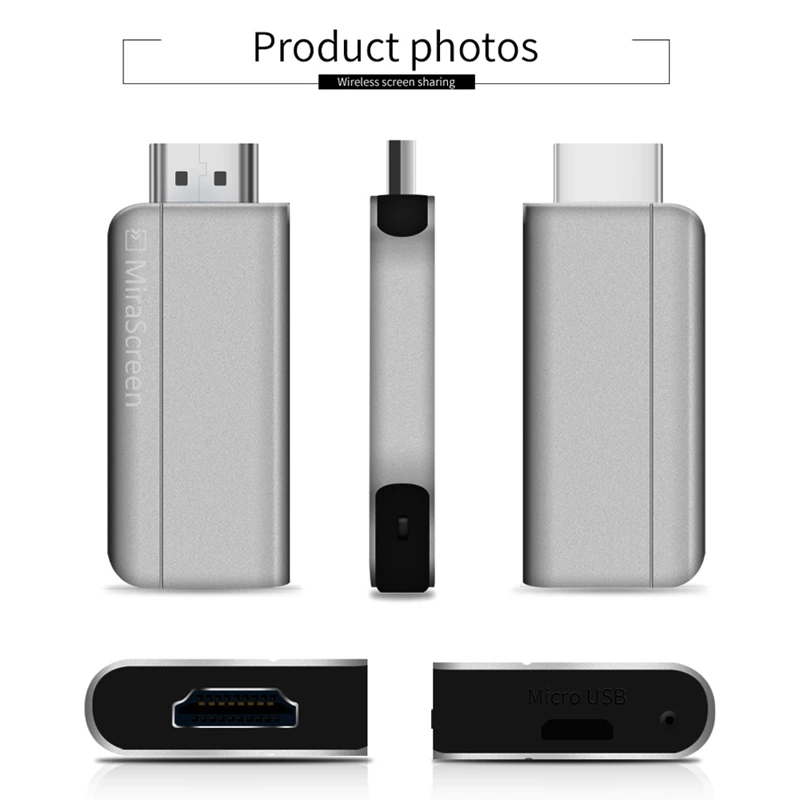 FULL-K2 Wireless WiFi Display Dongle Receiver Miracast Airplay DLNA Mirroring 1080P HD TV Stick for Android iOS Smart Phone Tabl