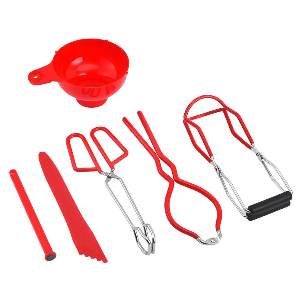 

Canning Kits Canning Accessories Practical Useful Canning Tools FunnelLid magnetic Lifter Jar Tongs Jar Wrench Bubble Remo
