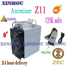 Mineiro asic equihash antminer z11 135k sol/s zcash mineiro mineração zec zen melhor do que z9 z9 mini s9 s11 t15 s15 s17 b7 t3 a9 m10 m3(China)