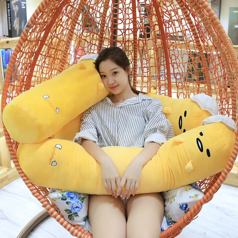 70/110 см Kawaii длинная Gudetama ленивое яйцо плюшевая подушка Фаршированная Jun яичный