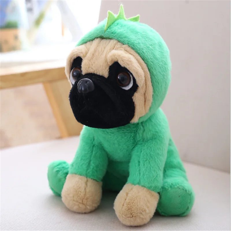Dinosaur Новая плюшевая игрушка Мопс Милая в виде животного мягкая набивная кукла собака Косплей динозавр слон дети игрушки День рождения Рождественский подарок для детей - Цвет: Dinosaur