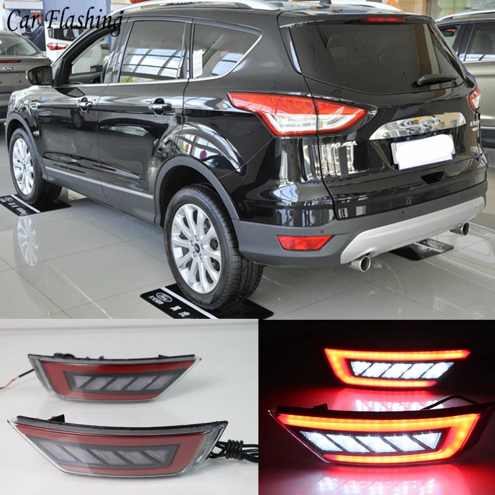 Для Ford Escape Kuga 2013 2014 2015 2016 2017 2018 автомобильный правый задний бампер отражатели задние противотуманные фары в сборе|Фара для авто в сборе|   | АлиЭкспресс