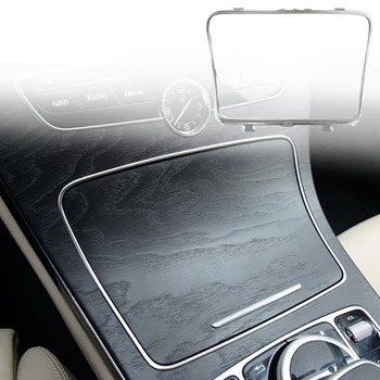 

Smoke Cup Holder trim Dust Frame For Benz C E Class W205 W213 GLC200 2015-19 Electroplated silver Interior
