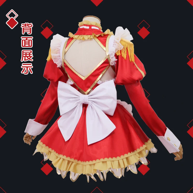 Косплей Аниме Fate extella Nero красный Император одежда косплей костюм женский сладкий Лолита платье Вечерние наряд горничной