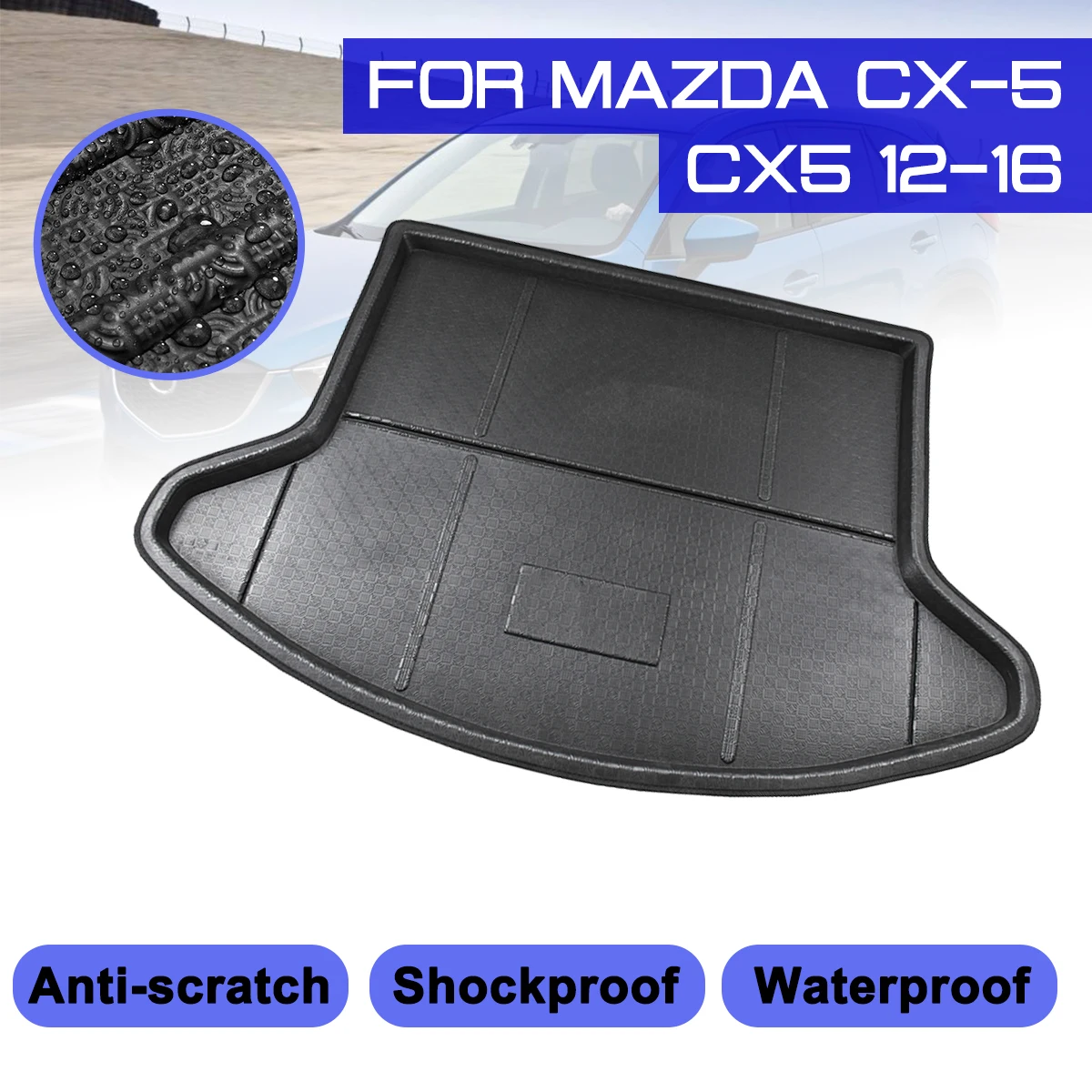 

For Mazda CX-5 CX5 2012 2013 2014 2015 2016 Car Floor Mat Carpet Rear Trunk Anti-mud Cover