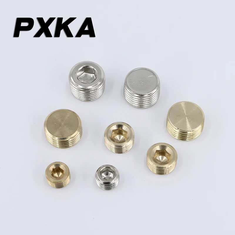 Бесплатная доставка 2 шт. медная Шестигранная розетка внешняя вилка перегородка