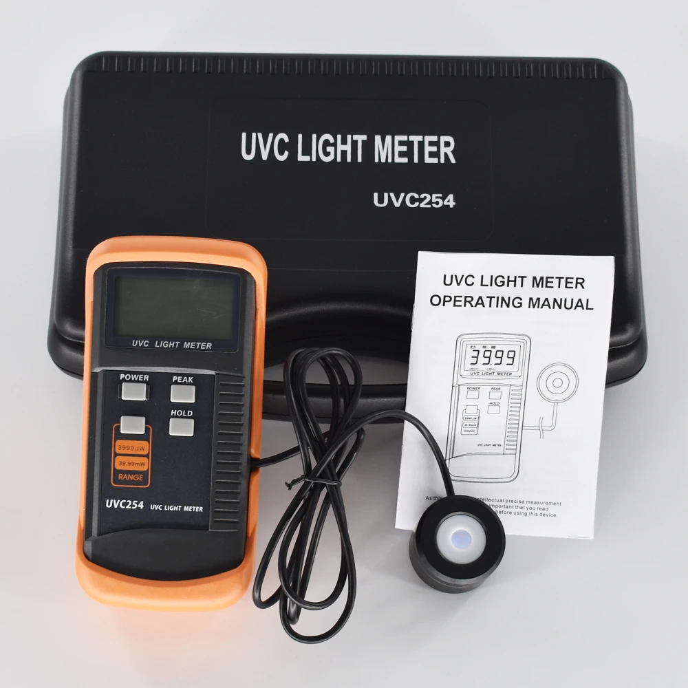 Uvc Light Meter Uvc254 Narrow Band Spectrum 248nm 262nm Uv Meter Measurement Of Uv Radiation Intensity Detector Radiometer Measuring Meter Measure Radiationmeasure Light Intensity Aliexpress