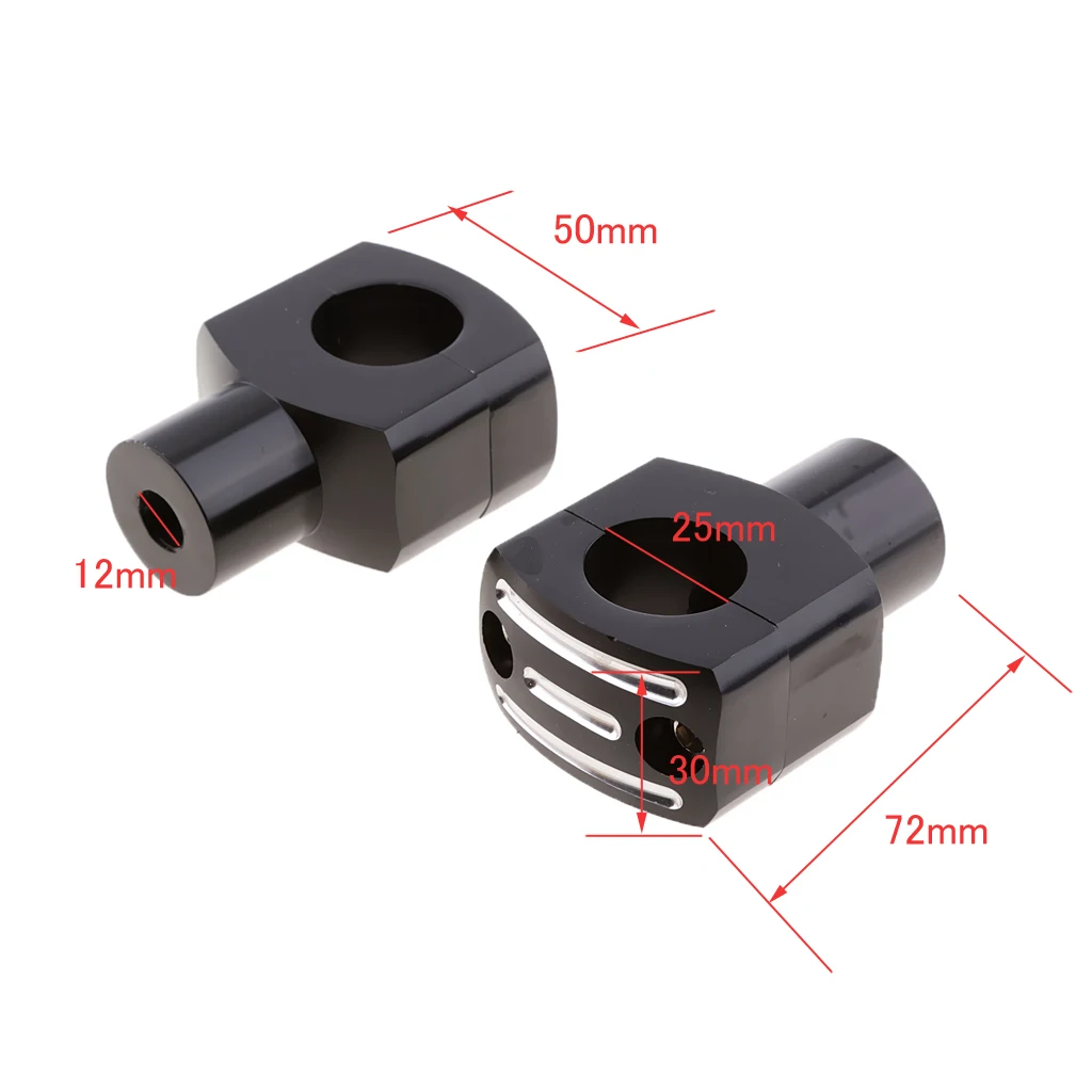 Guidão da Motocicleta Lidar com Barra de Riser Braçadeira para Cruiser Polegada Chopper 1 Cnc 25mm 2 1 Polegada cnc guidão da motocicleta lidar