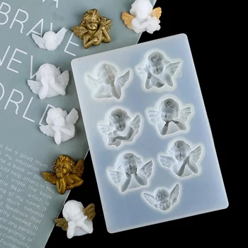 

Little Angel Silicone Resin Mold DIY Clay UV Epoxy Jewelry Making Decor Craft