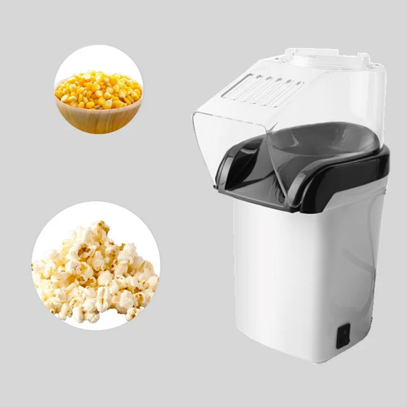 Попкорн машина горячего воздуха аппарат для приготовления попкорна+ попкорн чайник wtih мерная чашка для измерения ядра попкорна+ расплав масла-белый(ЕС Pl