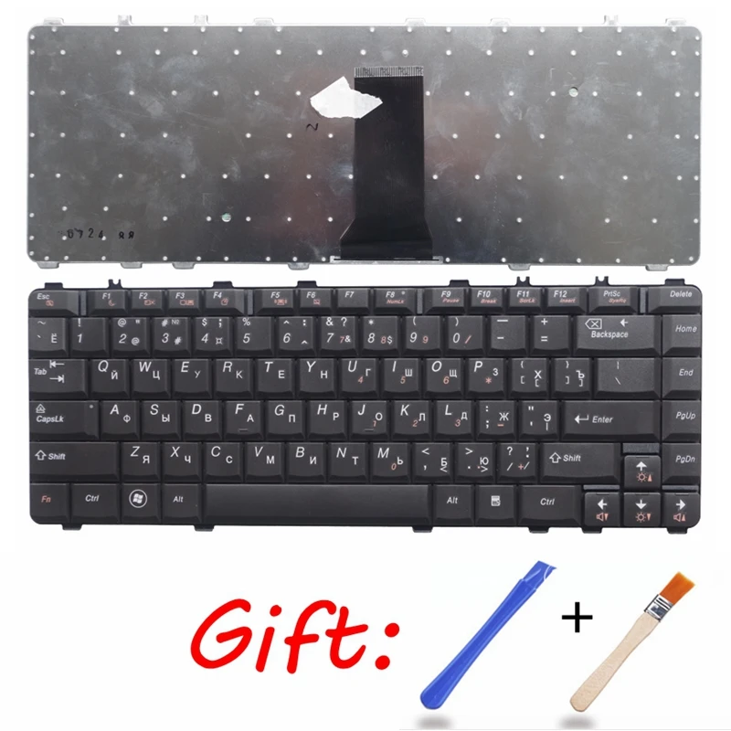 Русская черная новая английская клавиатура для ноутбука Lenovo Y450 Y450A Y450G Y550 Y550A V460 B460