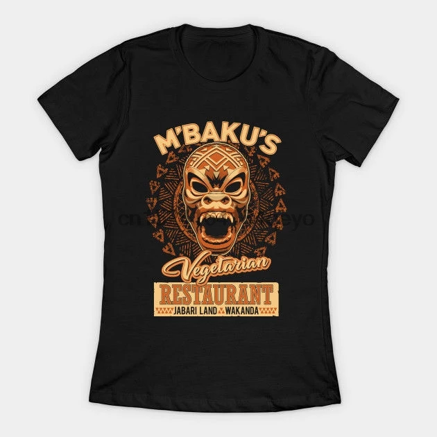 Mbaku вегетарианский Ресторан женская одежда футболки | Мужская