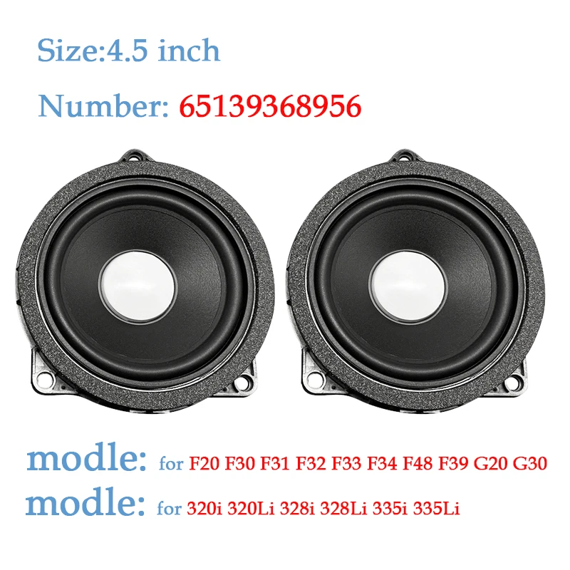 Front Rear Door Midrange Speakers 