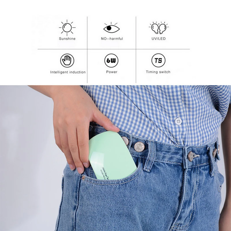 Горячая Сушилка для ногтей Светодиодный УФ лампа 24 Вт мини-лампа с USB для маникюра ЖК-дисплей сушка все Гель-лак для ногтей инструменты для дизайна ногтей