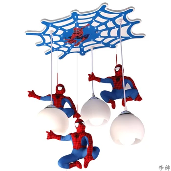 

Nordic Spider-Man Pendant Lights Modern Glass Lampshade Kitchen Fixtures Pendant Lamp Home Lighting Decor Supermarket Luminaire