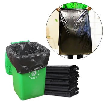 

25pcs 80*100cm Large Garbage Bags Portable Disposable Plastic Trash Bags For House Kitchen Office Restaurant Waste Bag
