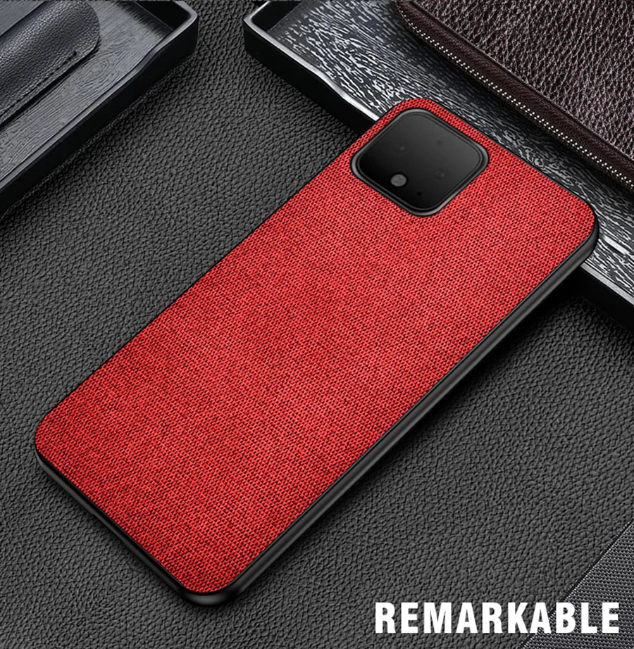 IKrsses для Google Pixel 4 Чехол PU простая скатерть твердая задняя крышка мягкая рамка чехол для Google Pixel 4 XL твердая задняя крышка