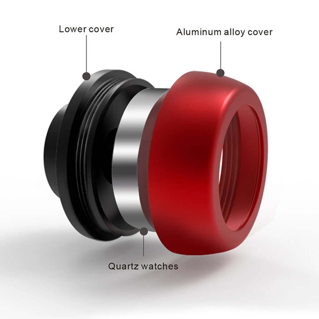 Mountain Bike Headset Watch Fixed Gear Bicycle Waterproof Stem Top Cap Clock Timepiece Accessory