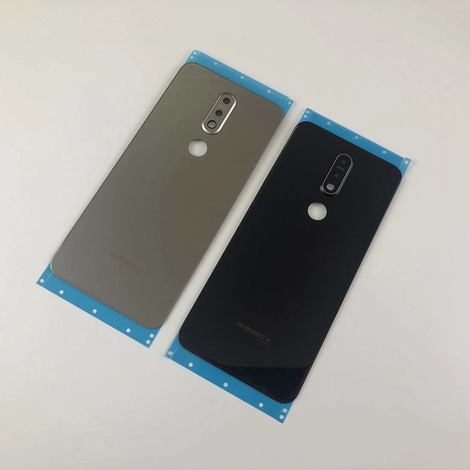 Для Nokia 7,1 TA-1085 TA-1097 TA-1100 TA-1096 TA-1095 корпус стеклянная Задняя крышка батареи+ крышка объектива камеры+ наклейка