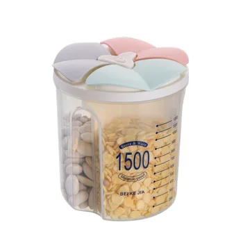 

Kitchen Storage Box Food Storage Box With Lid Supplies Grain Storage Tank Moisture-Proof Sealed Cans Transparent Organizer ZH272