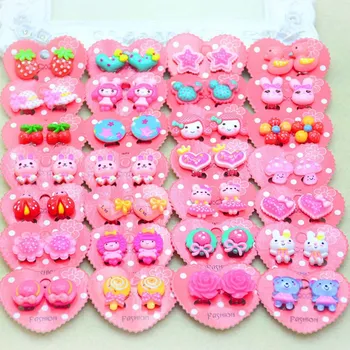 

13 Style Children Cute Animal Flowers Ear Clip Creative Cartoon Girl Earring Clip Princess Sweet Clip Earring Jewelry Gift