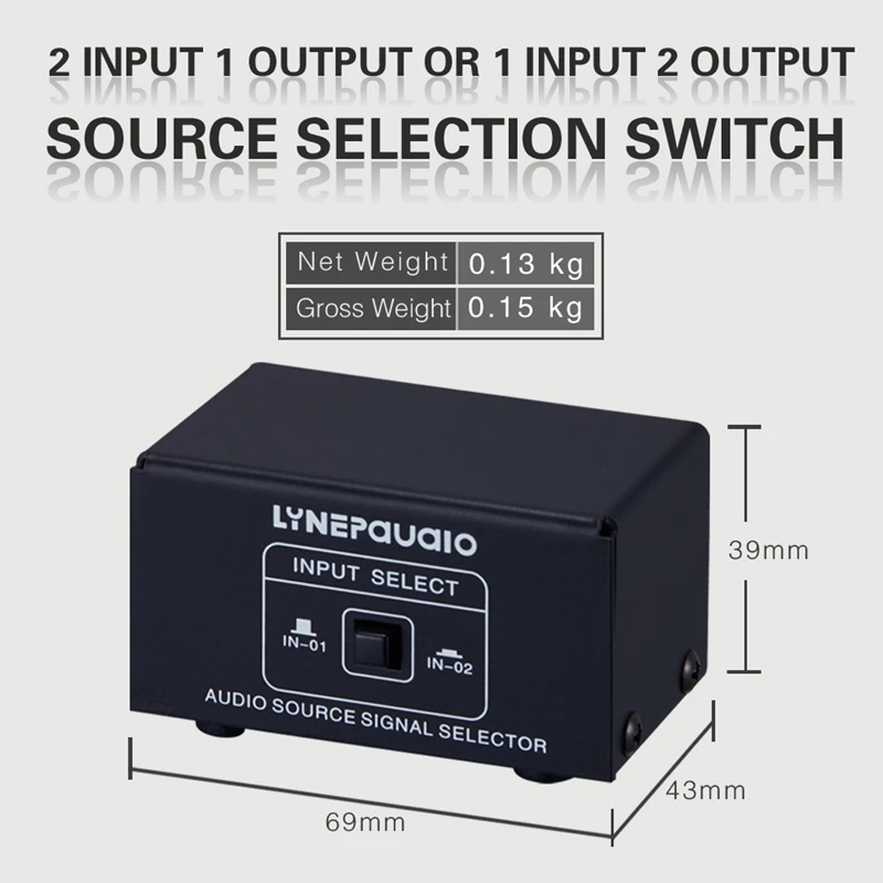  ҽ ȣ ñ, ó, Ŀ,  ҽ ó, RCA ̽, ս, 2 in 1 Out Ǵ 1 in 2 Out