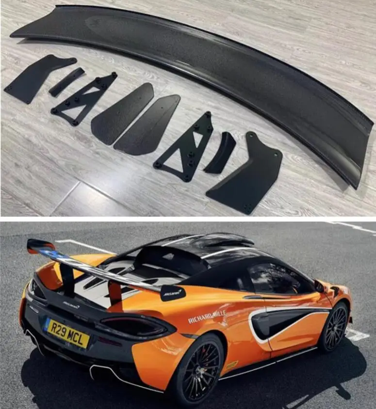 

Spoiler For McLaren 540 570s 570gt 2016-2021 Rear Wing Lip Tail Trunk Spoilers Forge Carbon Fiber GT4 GT Style