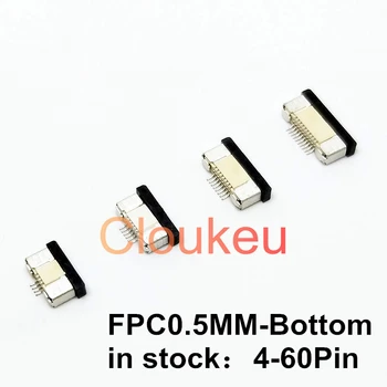 

10Pcs FPC0.5MM Drawer type Bottom Contact Connector 4/5/6/7/8/10/12/14/16/18/20/24/26/28/30/32/34/36/40/45/50/54/60P