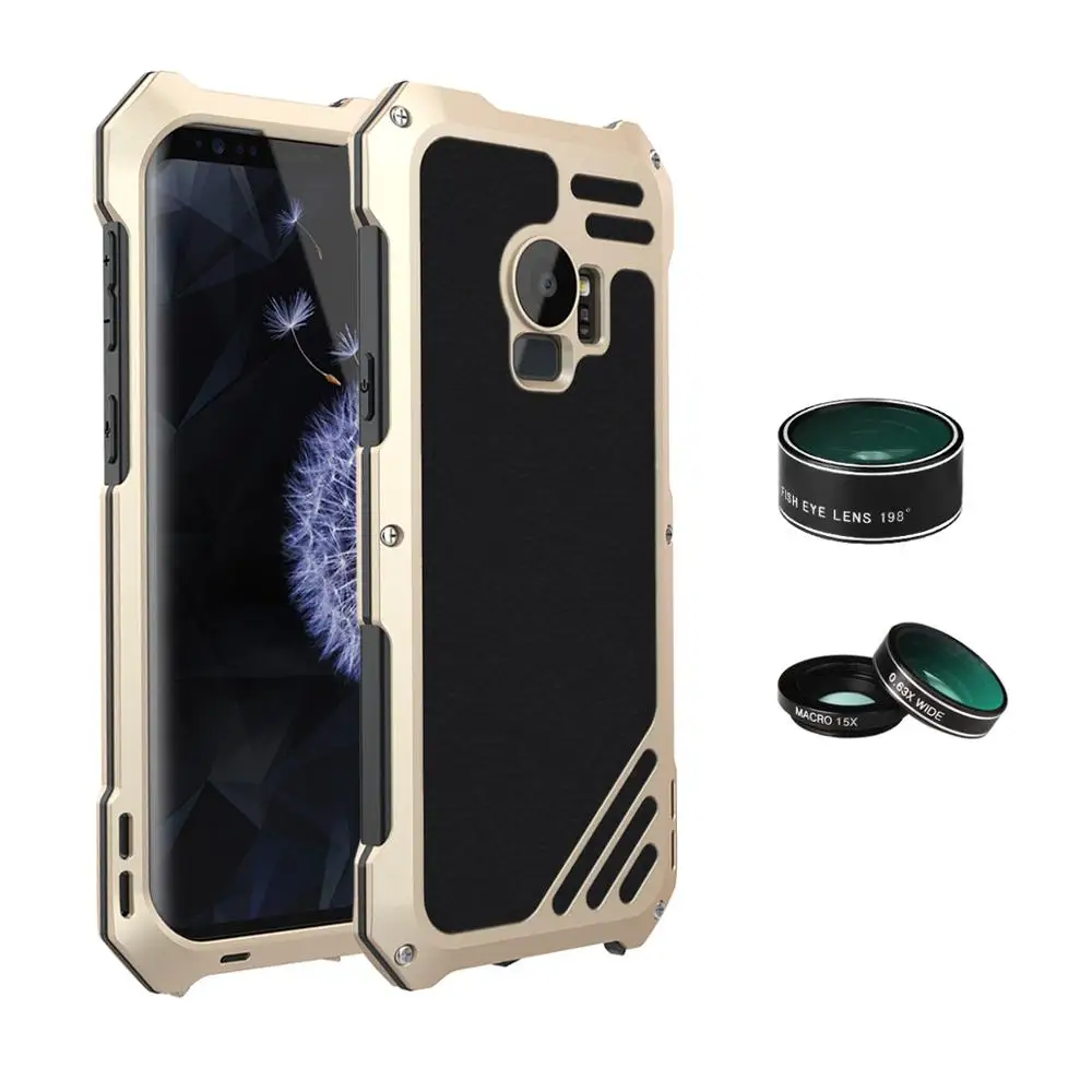 For Galaxy S9 Защитный чехол для телефона из сплава для Galaxy S9 S9plus, комплект объективов, чехол рыбий глаз, макро, широкоугольный телефон, аксессуары для камеры samsung S9 S9plus - Цвет: For Galaxy S9
