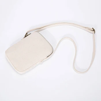 

Mobile Phone Bag Women's Bag Harajuku Mini Wallet Canvas Shoulder Messenger Bag