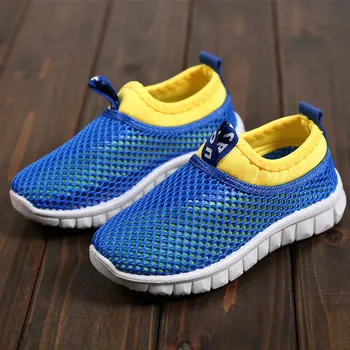 

Summer boys and girls running shoes children's sports shoes mesh breathable children's sports shoes shock absorption soft rubber