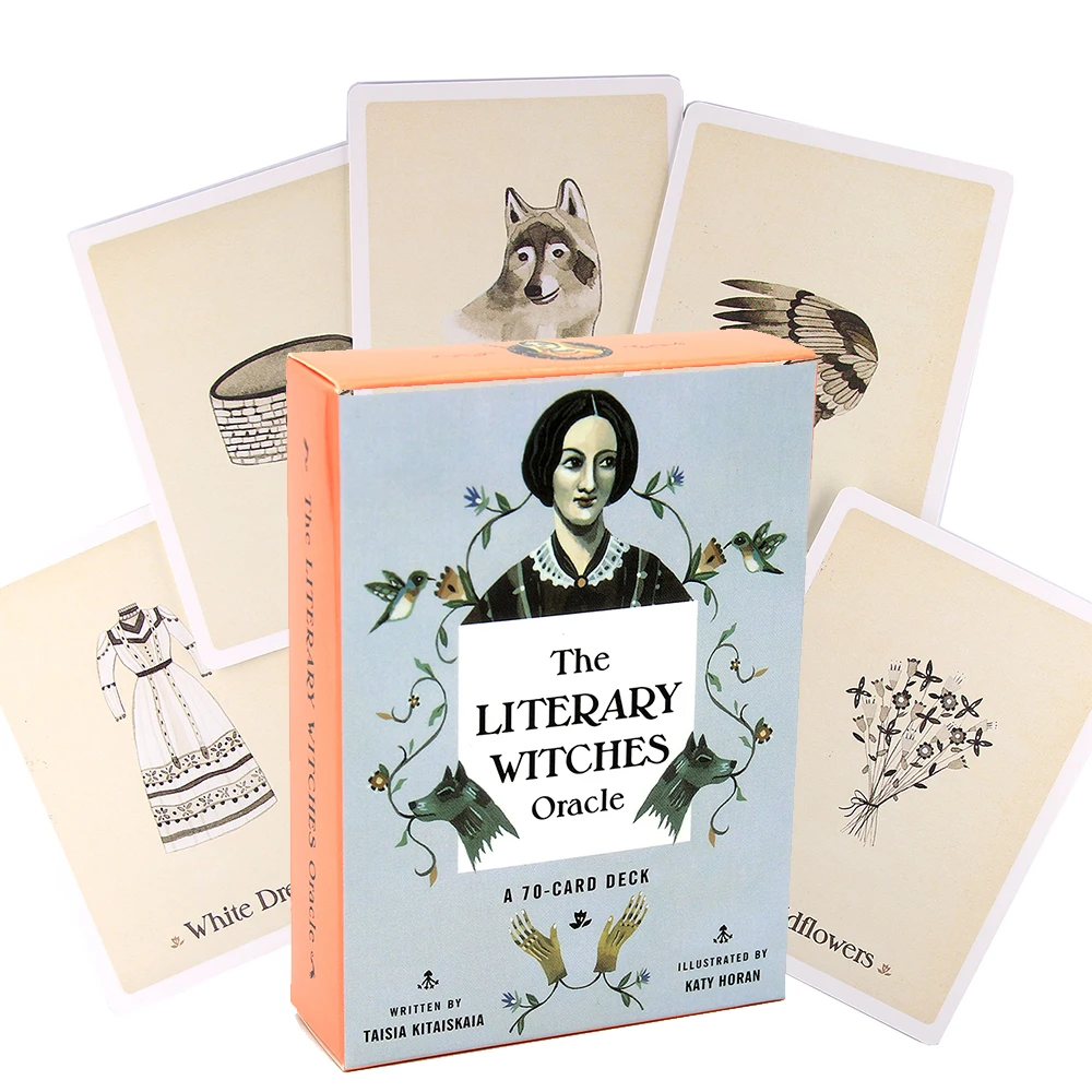 The Literary Witches Cards Deck With Guidebook Wizards Golden Art Nauveau Tarot Table Game Smith Waite Rider Starseed Arcanum | Игрушки и