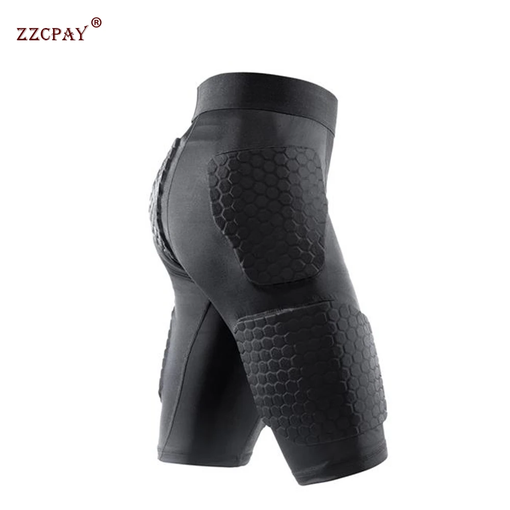 Men Sports Kneepad Elbow Shock Guard Compression Padded Shorts Shirt Vest Set Soccer Basketball Protective Gear Chest Rib Guards sports suit