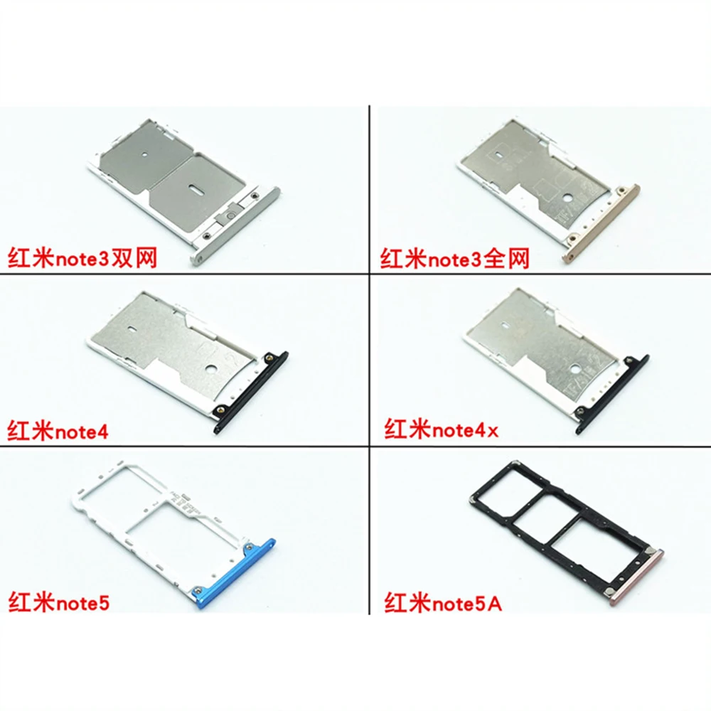 Holder Slot For Redmi 4 Pro 4A 4X Dual&Single Sim Card Tray