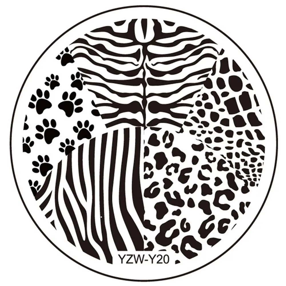 YZW-Y серии ногтей штамп, пластины для стемпинга DIY ногтей шаблон печати Снежинка Рождественский стиль изображения пластины инструмент Аксессуары - Цвет: YZWY20
