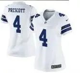 Белый Стилизованный, высокое качество, Dallas s DAK PRESCOTT для женщин Джерси - Цвет: Белый