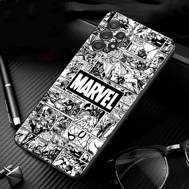 Phone Case For Samsung Galaxy A51 A12 A21s A71 A52 A31 A32 A02s A72 A11 A41 A22 A01 A51 A02 F42 Shell Marvel Logo Avengers Heros B07