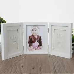 Cadre Photo 3D en argile douce pour bricolage, jouets pour bébés, empreintes digitales, tampon encreur, cadeaux de moulage de Souvenirs exquis pour enfants 