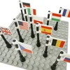 Brick Parts 2335 National Flag for Military Figure Land Force Square Flags Accessory Bricklink Building Block Particles Brickset 3