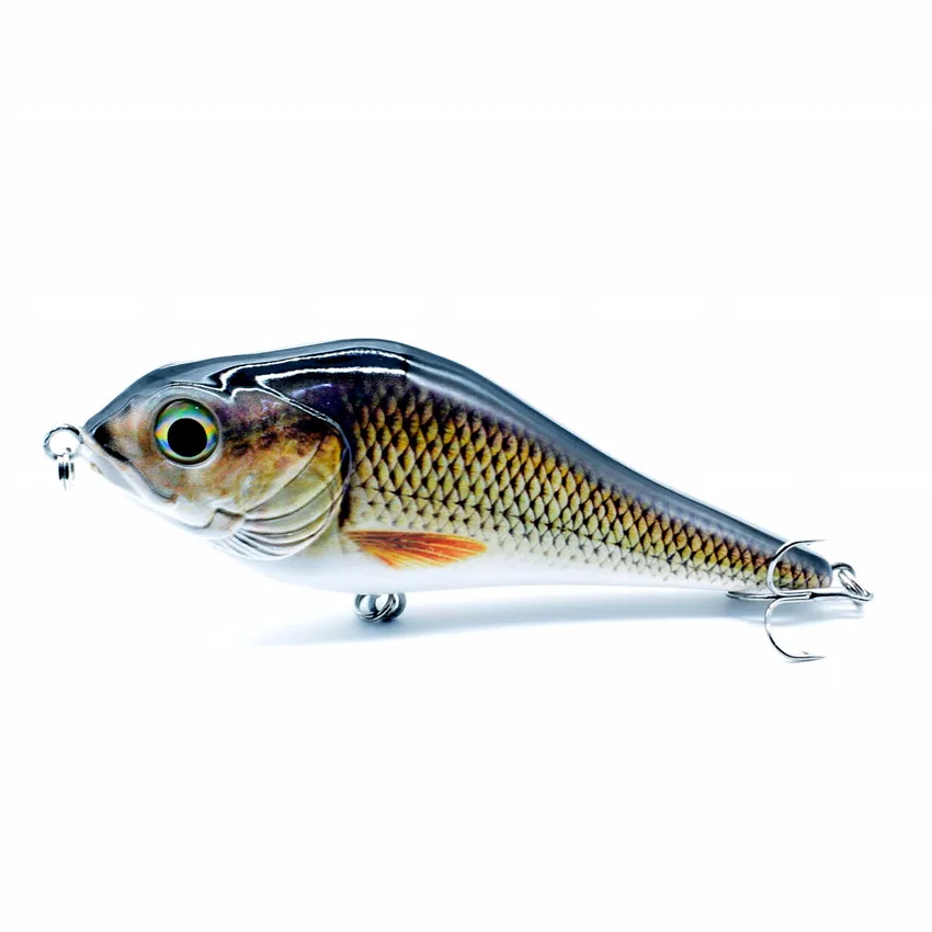 C " /15,24 см односегментная приманка для рыбной ловли Minow JerkBait Swimbait жесткие приманки Muskie Pike Catfish приманки реалистичные рыболовные инструменты - Цвет: C