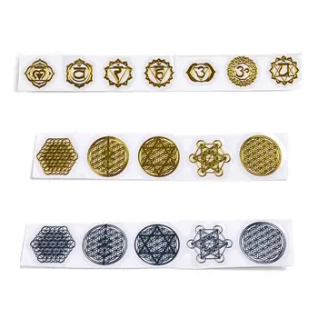 

17Pcs/set Flower Invitation Adhesive Star Moon DIY Explosion Nail Sticker Crystal Epoxy Sticker Metal Jewelry Accessory