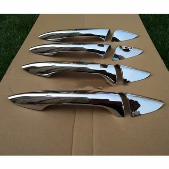 

With 2 smart holes ACCESSORIES FIT FOR 2011-2020 HYUNDAI ELANTRA CHROME SIDE DOOR HANDLE BAR COVER CATCH TRIM MOL