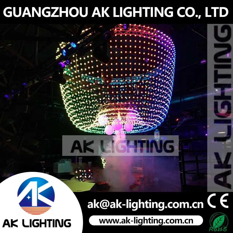 AK LIGHTING 30 шт. светодиодный 3D пиксельный шар 50 мм RGB