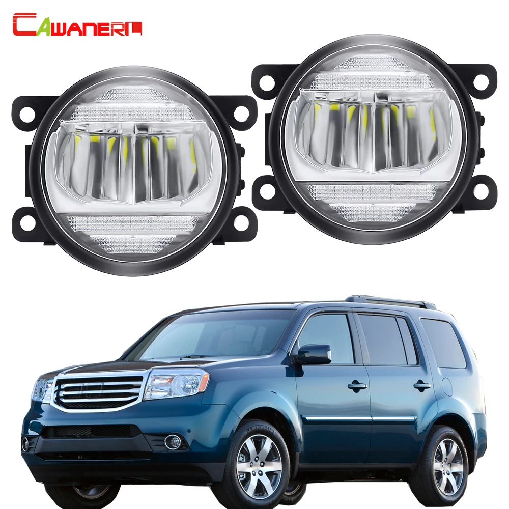 2in1 туман светильник сборки LED DRL передний бампер автомобиля светодиодный
