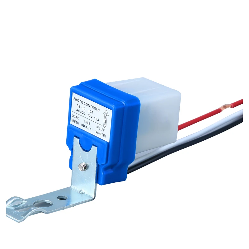 

Automatic Auto On Off Photocell Street Light Switch DC AC 220V/110V/24V/12V 50-60Hz 10A Photo Control Photoswitch Sensor Switch