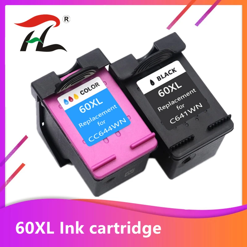 Совместимый чернильный картридж HP 60 XL для Deskjet F2480 F2420 F4480 F4580 F4280 D2660 D2530 D2560 PhotoSmart C4680